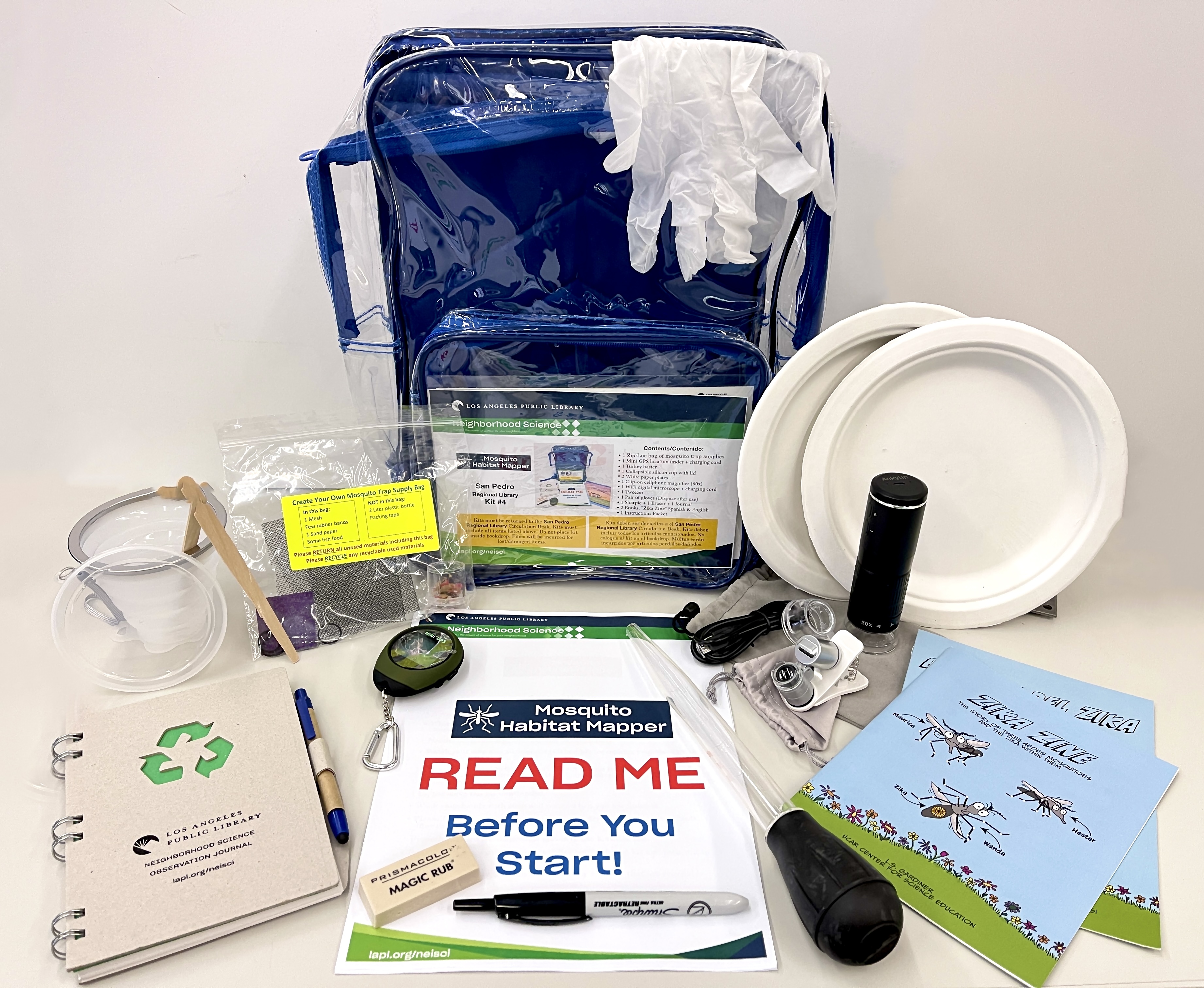 mosquito habitat mapper kit and its content