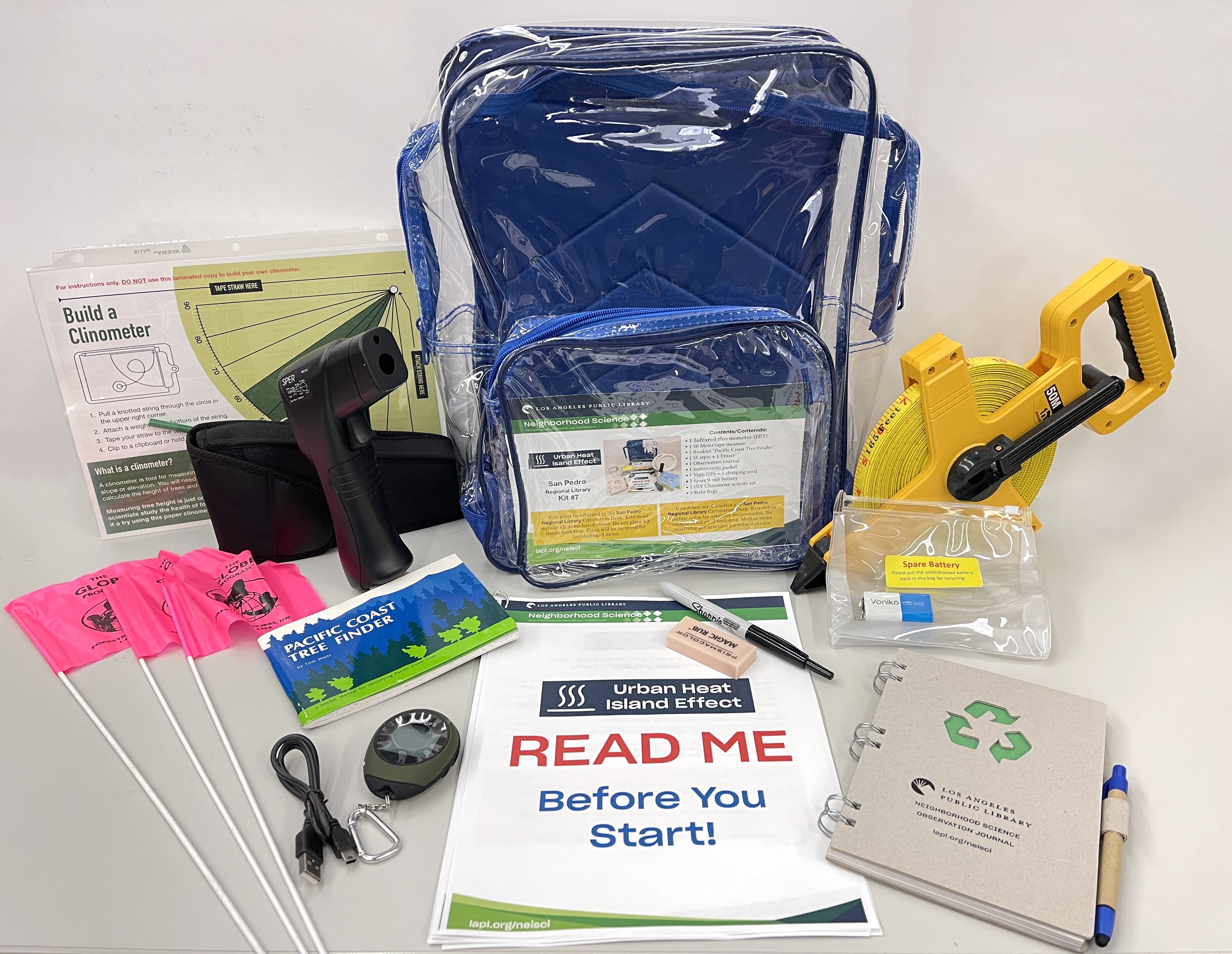 image of the Urban Heat Island Effect kit with its content