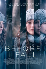 Several photos of the same girl spliced together. Movie poster 