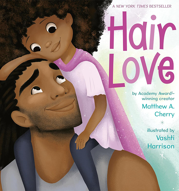 Book cover: Hair Love by Matthew Cherry