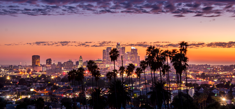 City of Los Angeles at dusk