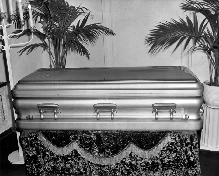 Bugsy Siegel's casket