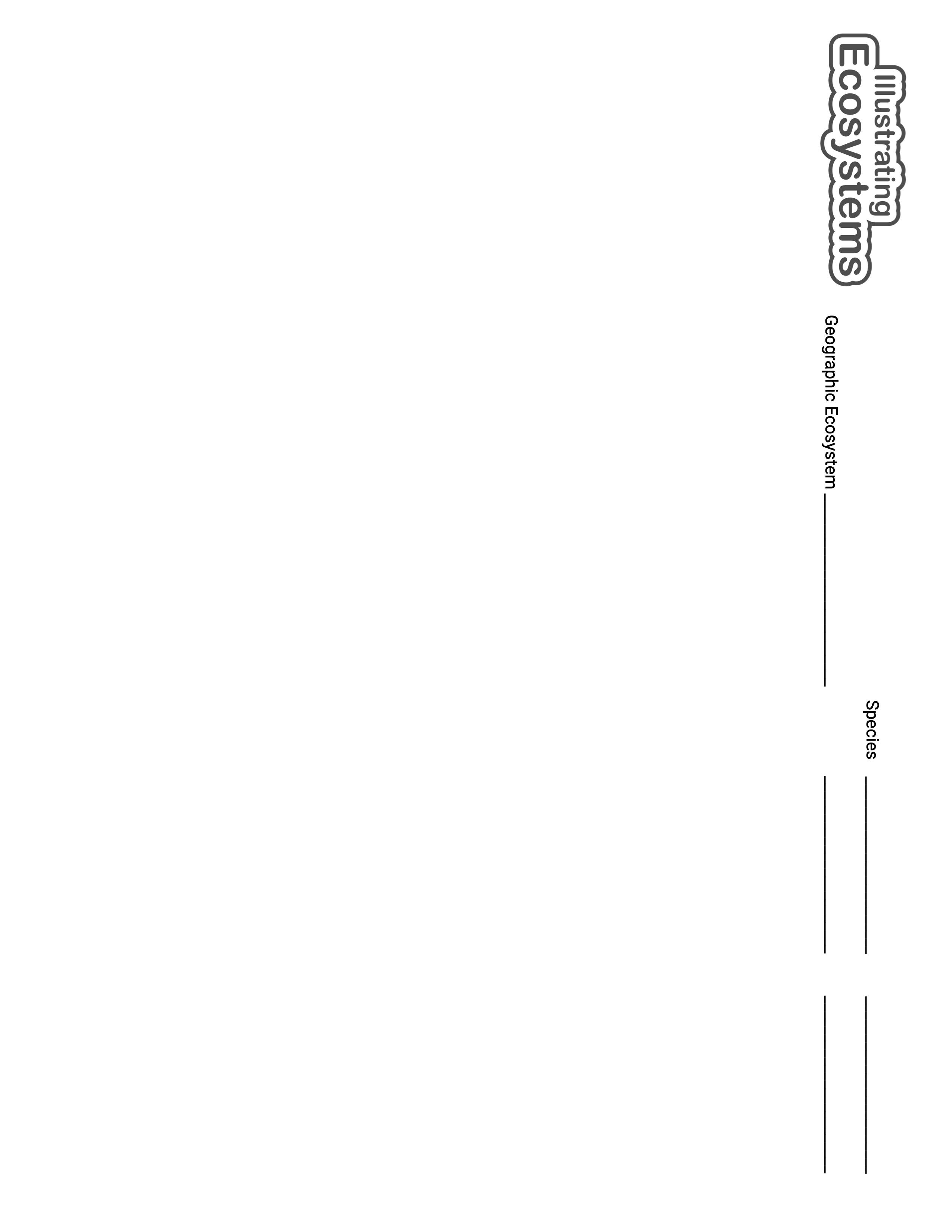 Illustrating Ecosystems activity sheet cover