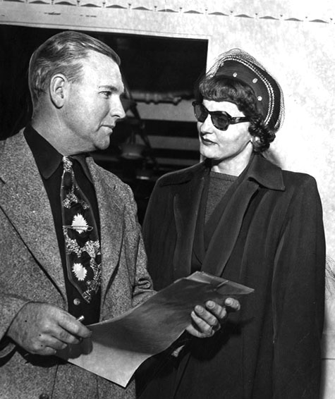 March 5, 1951 Brenda Allen Goes Back To Jail - Ex-Vice Queen Escorted by Sheriff's Detective Pat O'Donnell