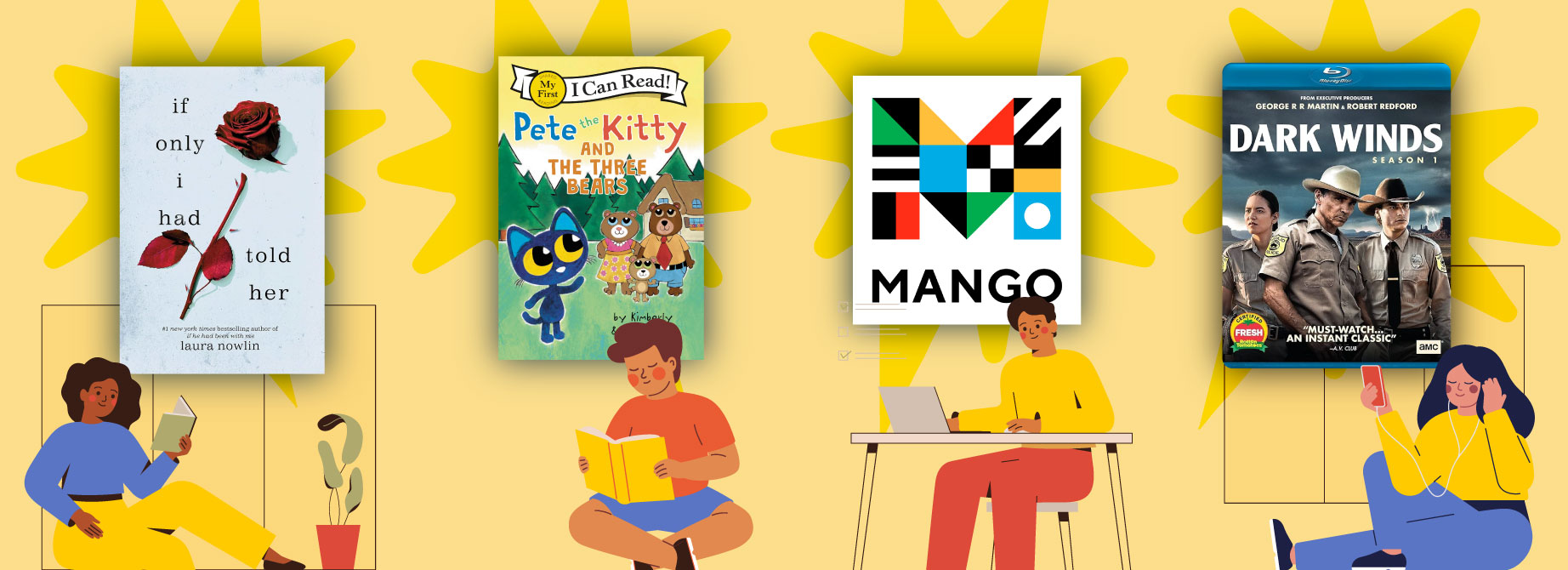 Your 2024 With the Library Reading, Learning and Streaming Los