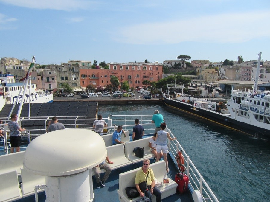 Arriving to Ischia Porto