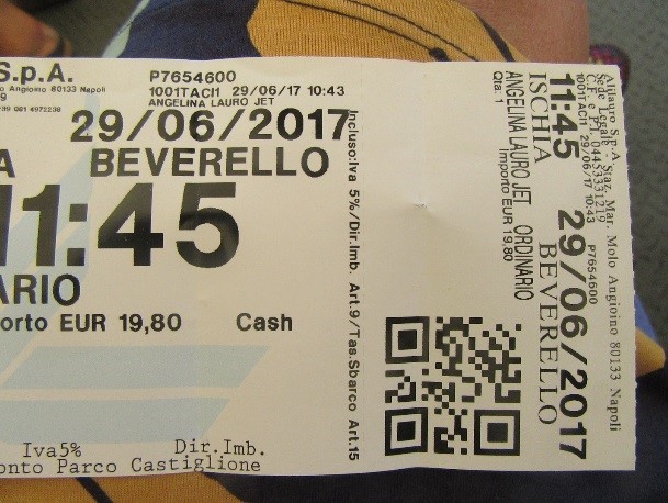 For about 20 Euros, a hydrofoil takes you to Naples in 40 minutes.