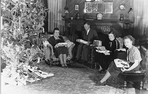 The Kiff family during Christmas