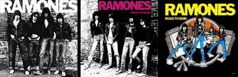 3 Ramones album covers