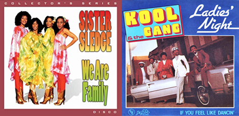 Sisters Sledge and Kool and the Gang album covers