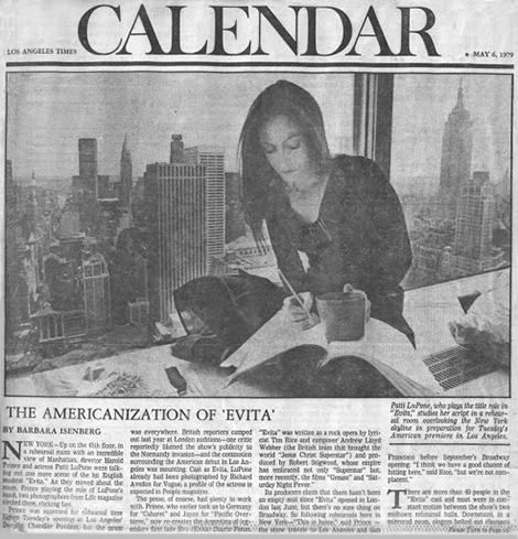 Barbara Isenberg’s May 6, 1979 article took up a whopping three pages in the Los Angeles Times calendar section