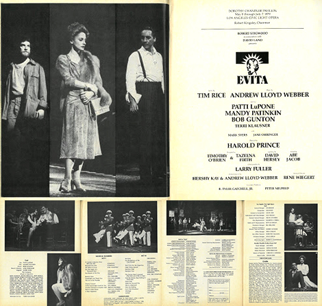 The program was revised in June to incorporate more production photographs and Klausner was added to the billing of main players. The original program consisted of rehearsal images.
