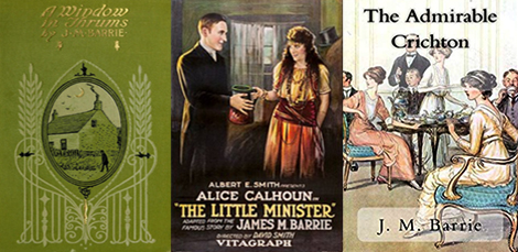 three J.M. Barrie book covers
