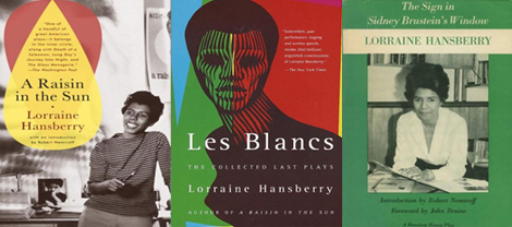 3 book covers about Lorraine Hansberry