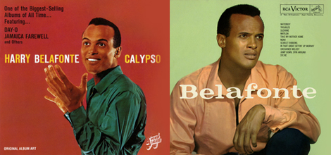 2 album covers of Harry Belafonte