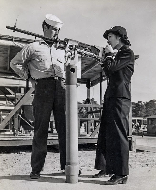 Susan, as a gunnery officer, training pilots