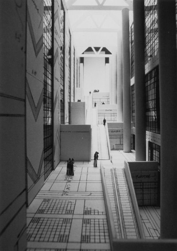 architect’s model for Central Library 