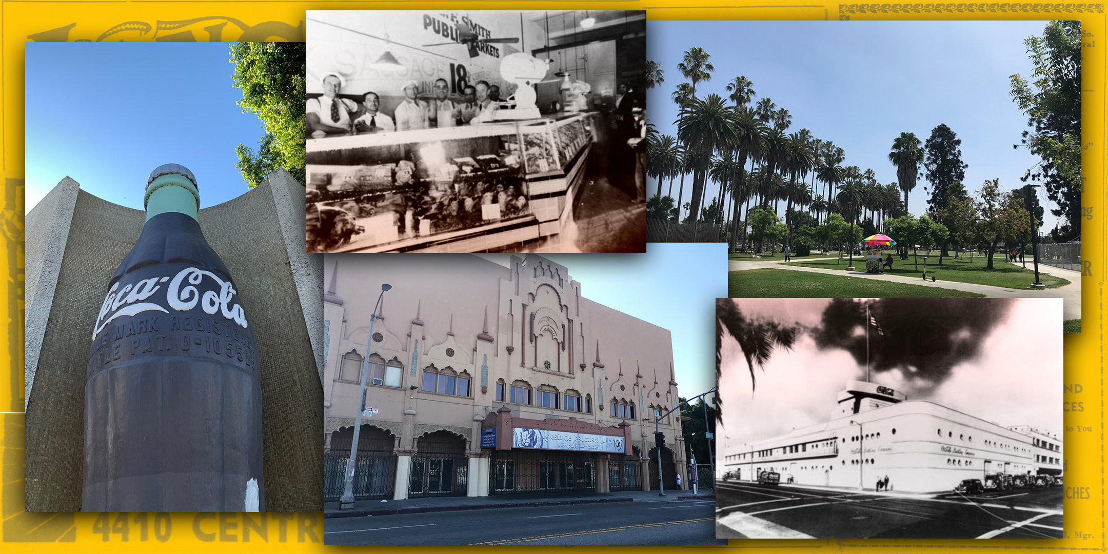 Detail from Coca Cola Bottling Company on Central and 14th Street