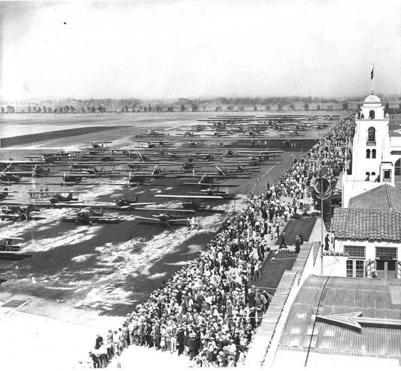 Crowds attend airport dedication