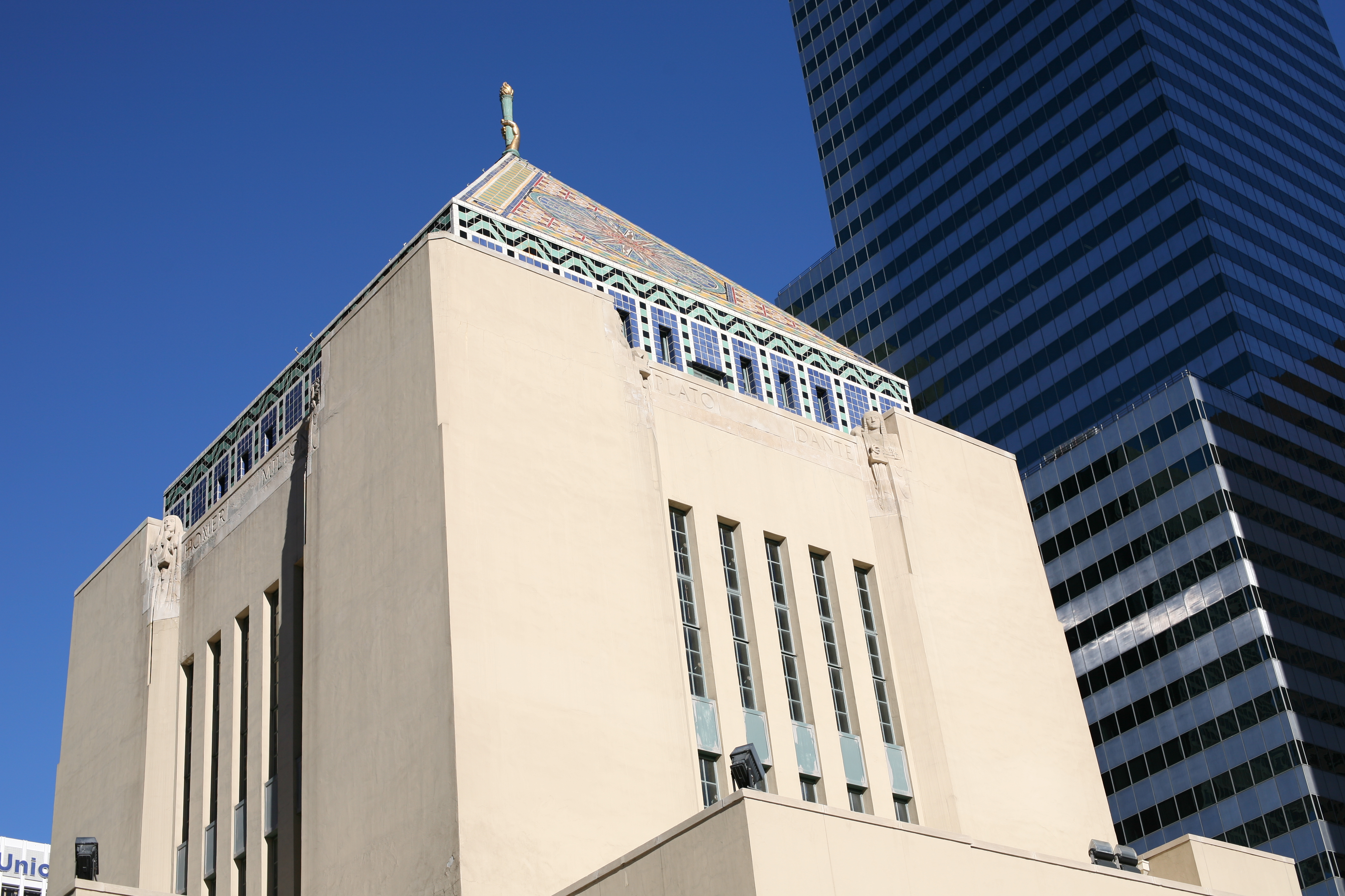 mosaic tower of Central Library