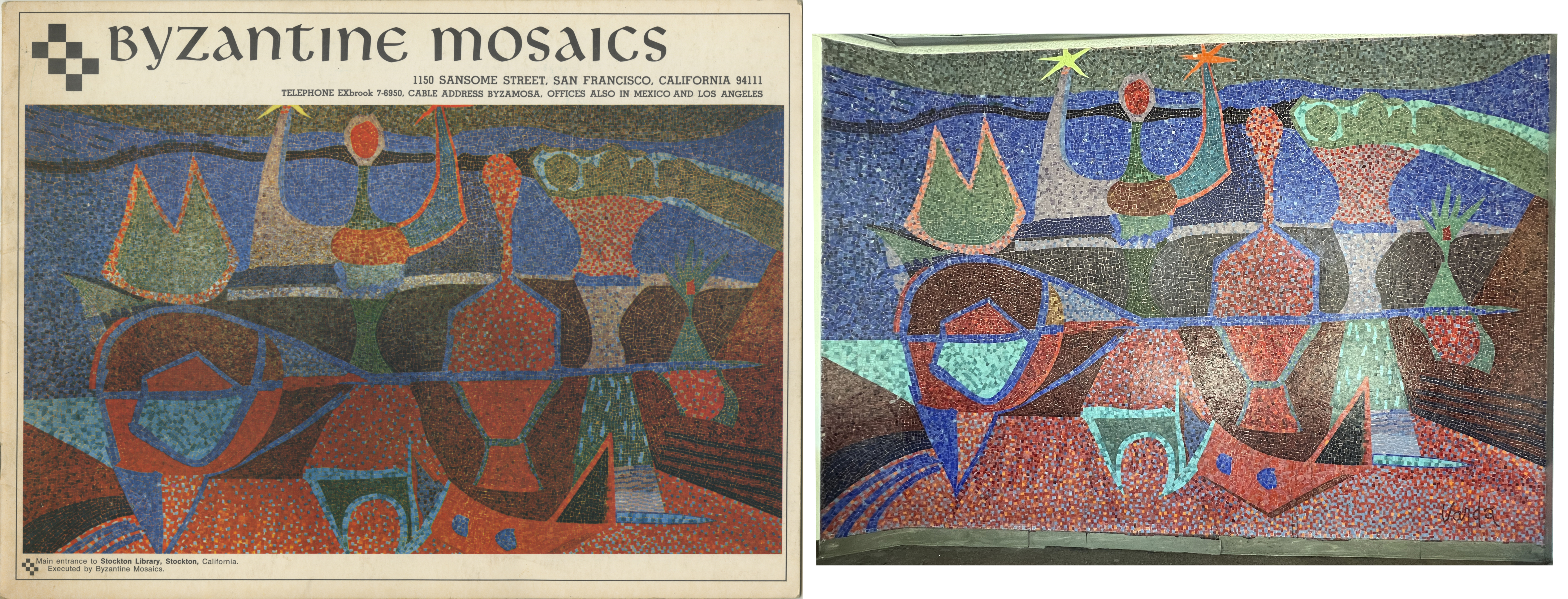 varda mosaic in Stockton