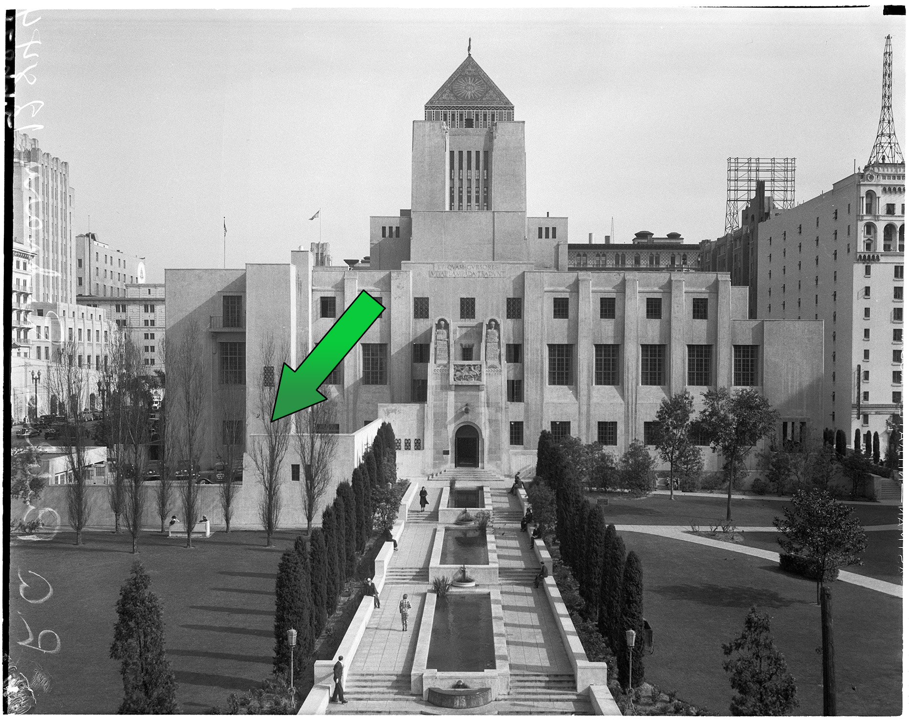 Central Library’s service yard 1936