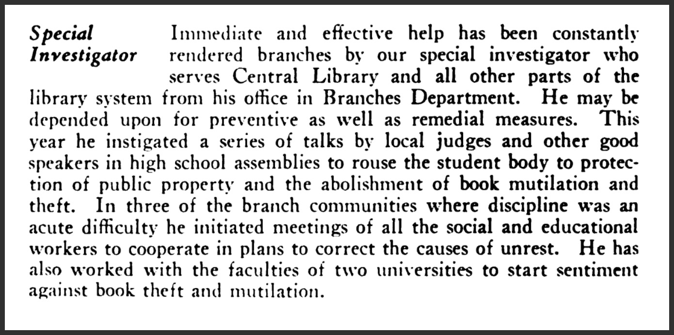 Special Investigator report from the Forty-second Annual Report