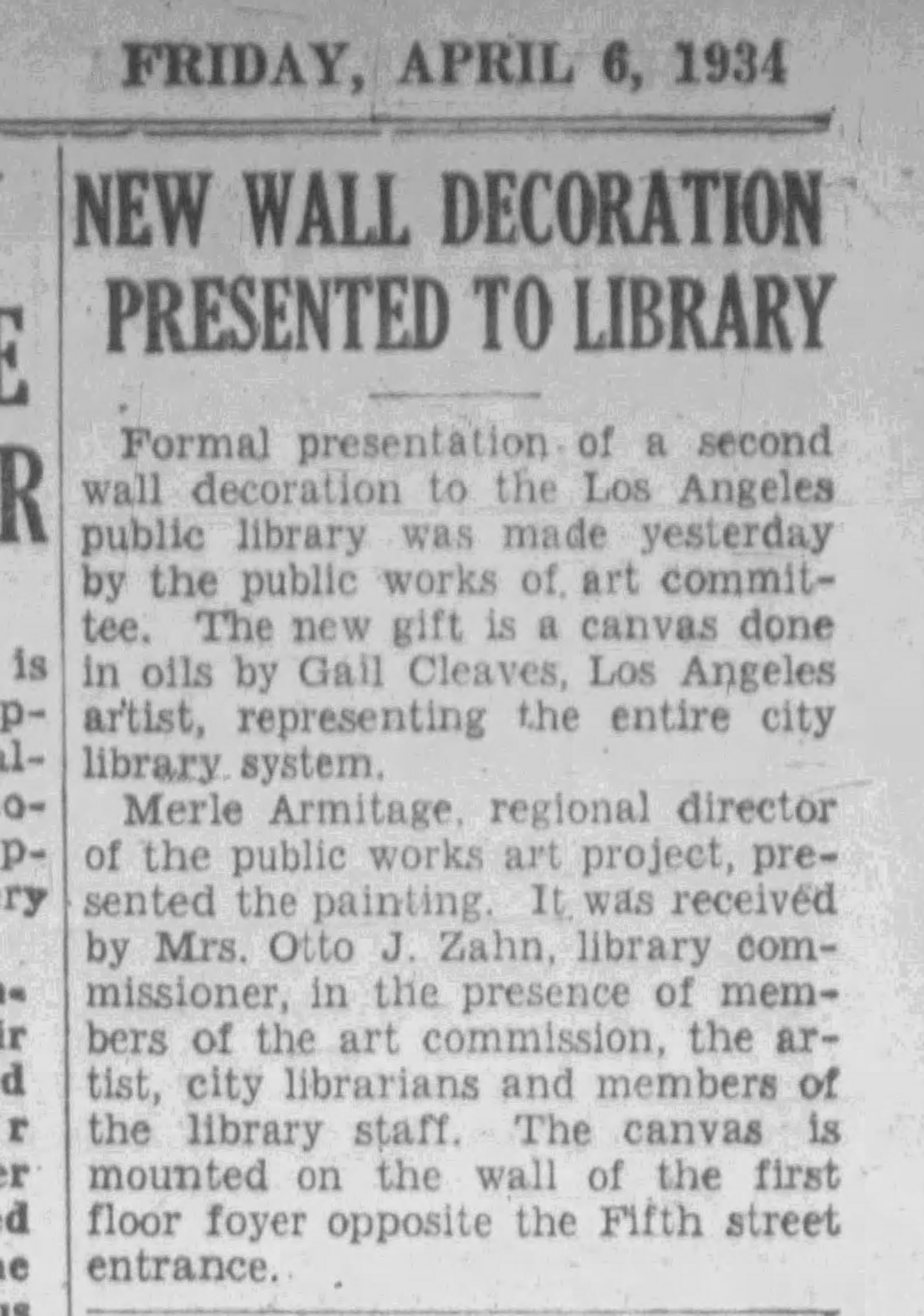 daily newspaper from 1934