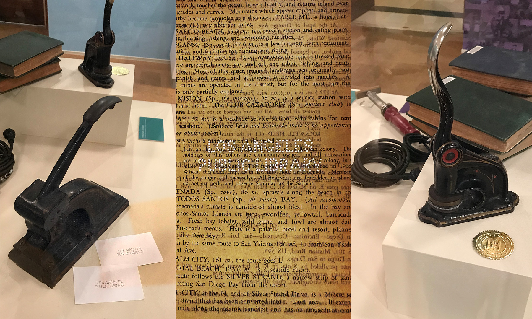 Early twentieth century Los Angeles Public Library theft deterrents