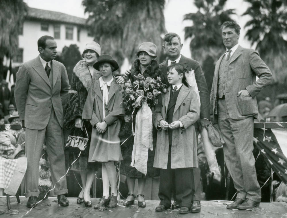 Will Rogers and his family, 1926