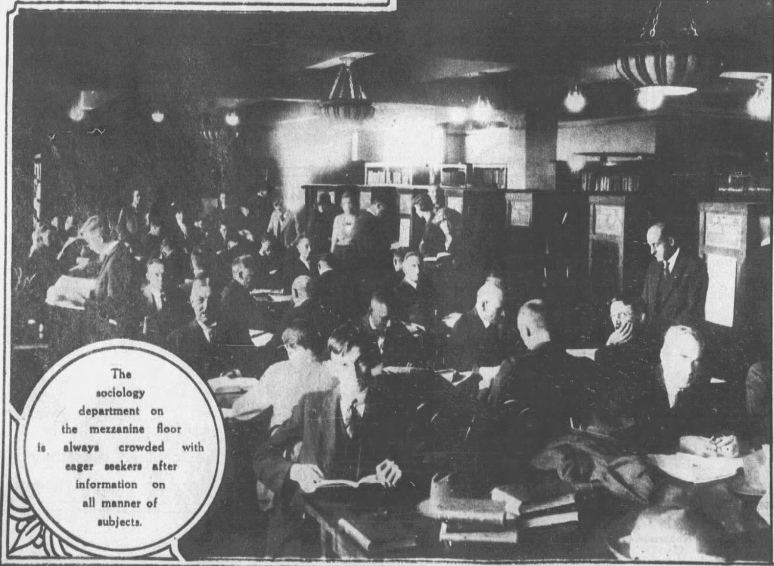 Sociology Department in the Metropolitan Building 1921