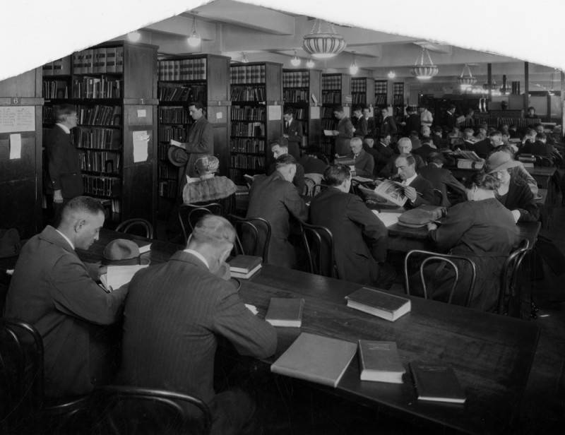 Reading Room at the library 1925