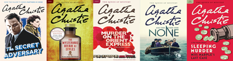 Agatha Christie's book covers