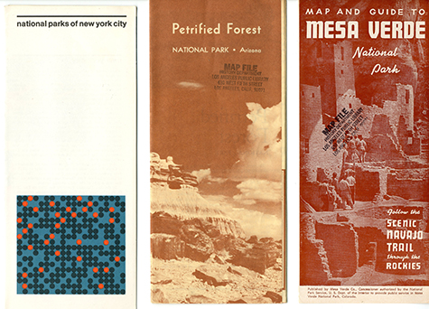 vintage national park maps