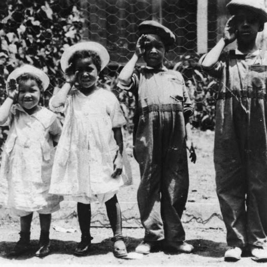 Lishey family photo at home in Watts 1910