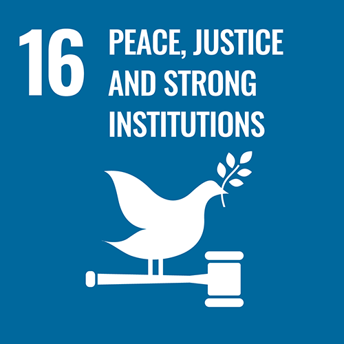 UN Sustainability Development Goal #16: Peace, Justice, and Strong Institutions