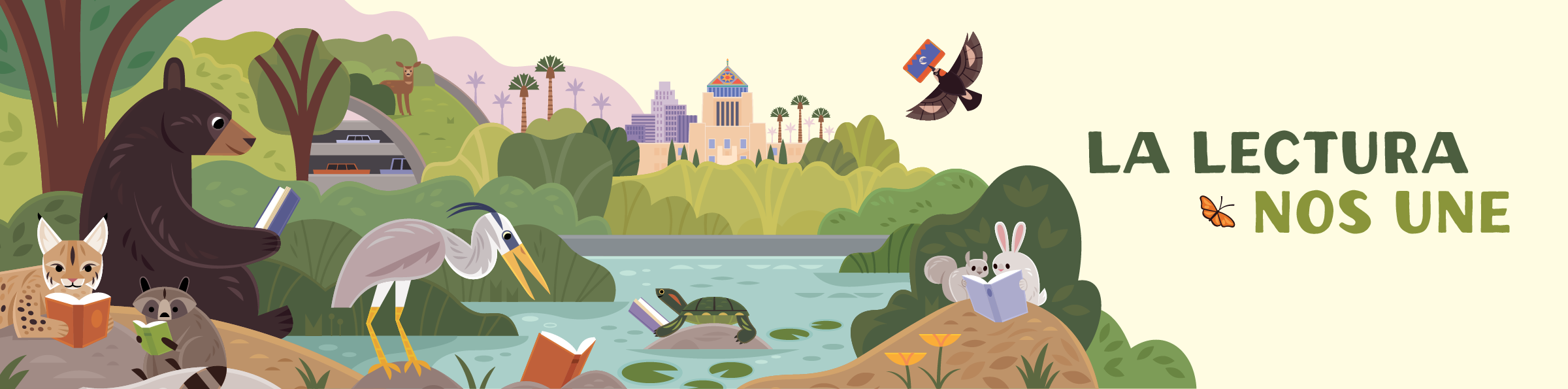 cartoon nature scene ca wildlife-sp