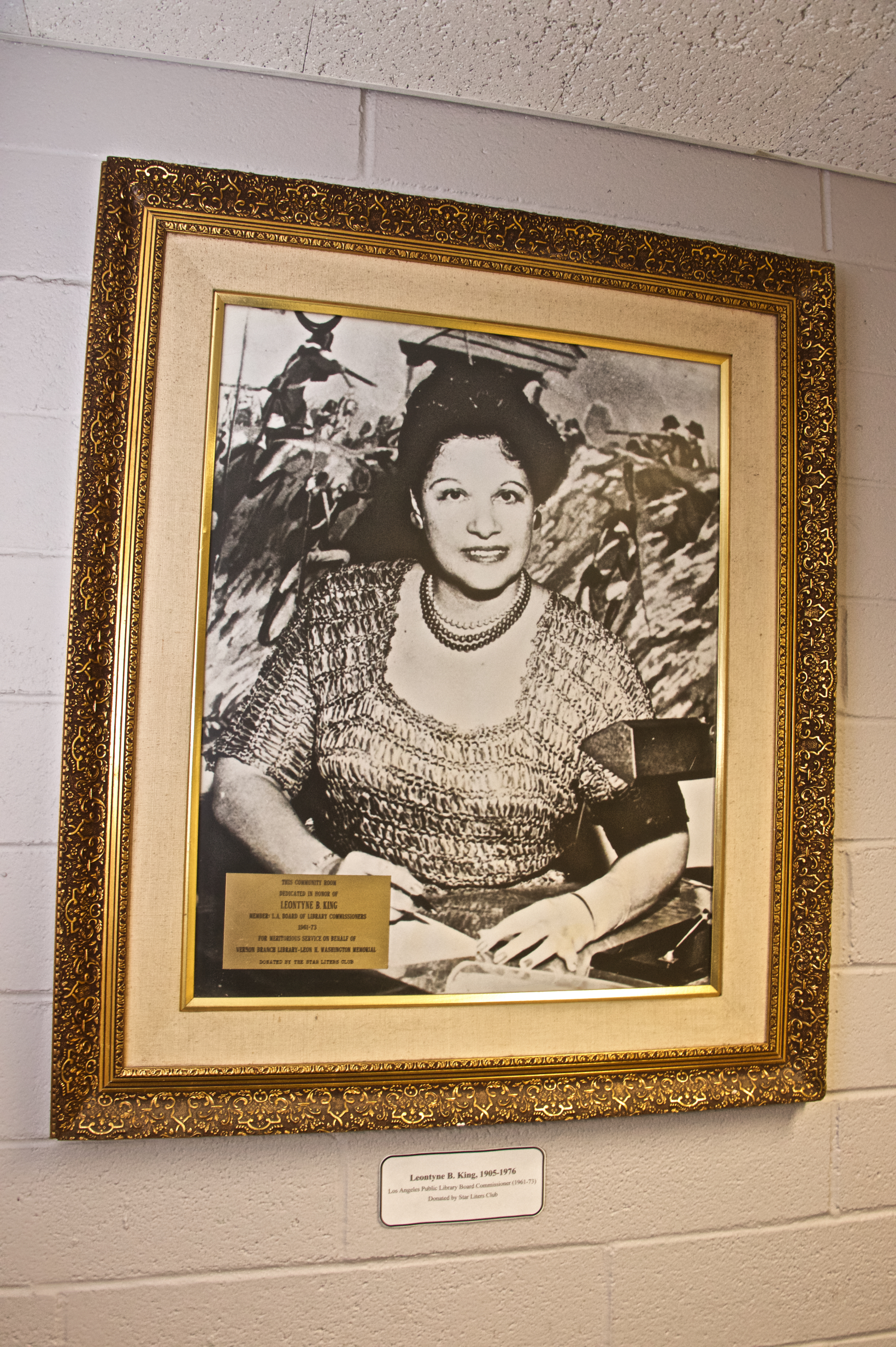 Portrait of Leontyne B. King at the Vernon Branch Portrait of Leontyne B. King at the Vernon Branch