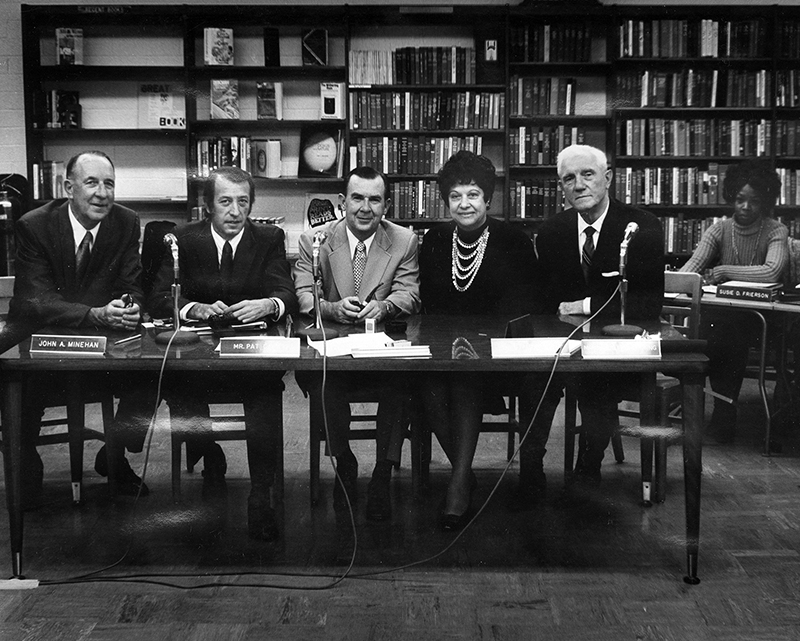 Library Commission seated at the Chatsworth Branch Library Commission seated at the Chatsworth Branch