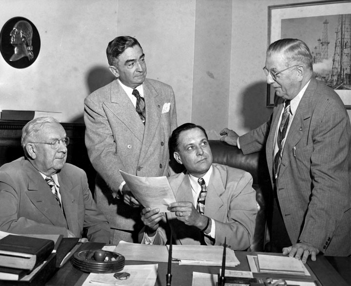 Law enforcement at an 'information pool' conference