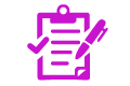 icon of clipboard and pen