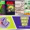 6 banned books and banned books week logo