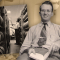 John Bernhill Phillips, the first designated Central Library director. Shelves of film reels in the Audio-Visual Department