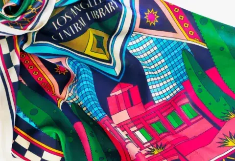 central 100 silk scarf