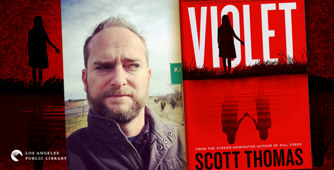 Scott Thomas and his latest novel, Violet