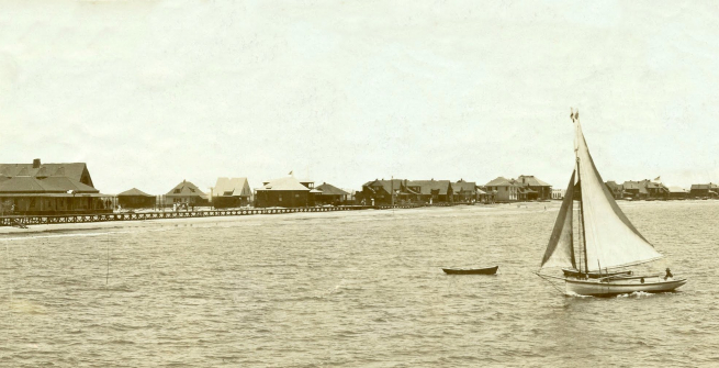 Looking northeast towards Brighton Beach