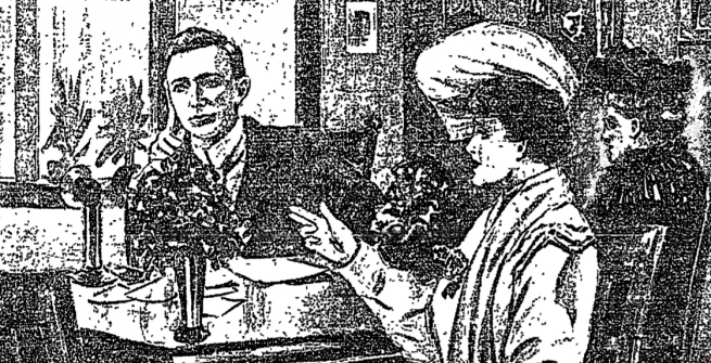 LA Times illustration of Los Angeles Club Women taking their concerns to Mayor McAleer.