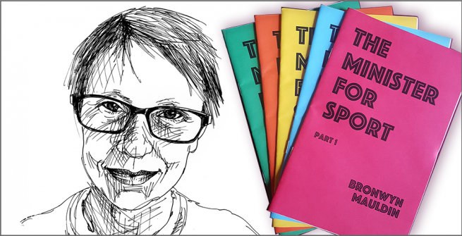 Bronwyn Mauldin and her collection of zines