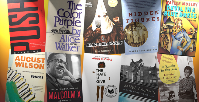 Collage of books adapted to films