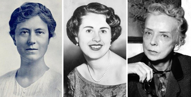 City of Los Angeles Councilwomen: Estelle Lawton Lindsey, Rosalind Wyman and Harriett Davenport